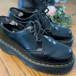 Dr. Martens Doc Martens 1461 Platform Oxfords black leather size 8